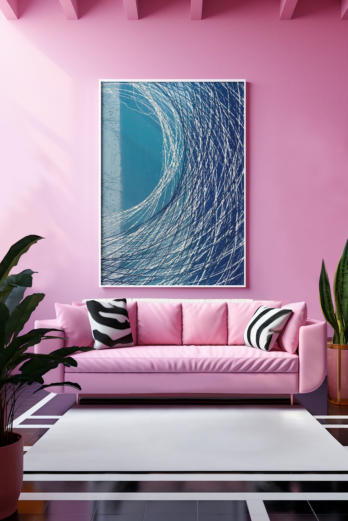 We Weave: Signed Framed Reproduction Printed on Canvas