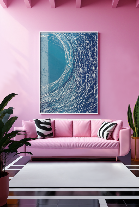 We Weave: Signed Framed Reproduction Printed on Canvas